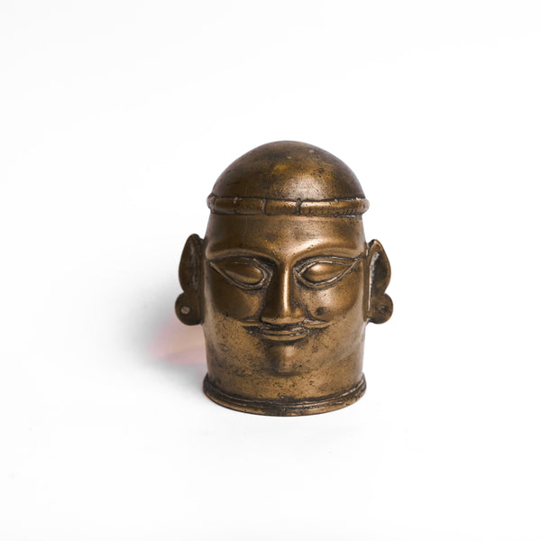 ANTIQUE BRONZE SHIVA HEAD 2