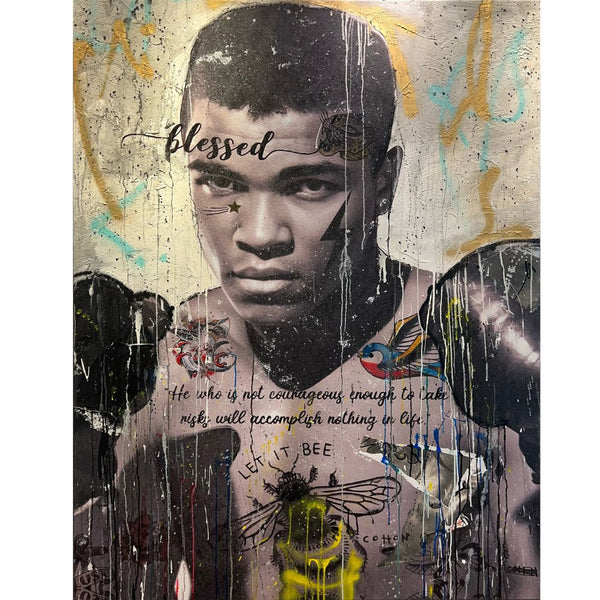 ANDREW COTTON "Bee-ing Mohammed Ali"Stella Flame Gallery