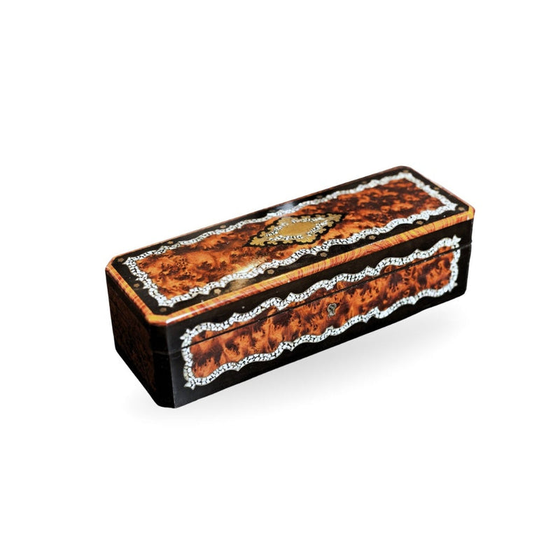 Antique French Burled Treasure Box