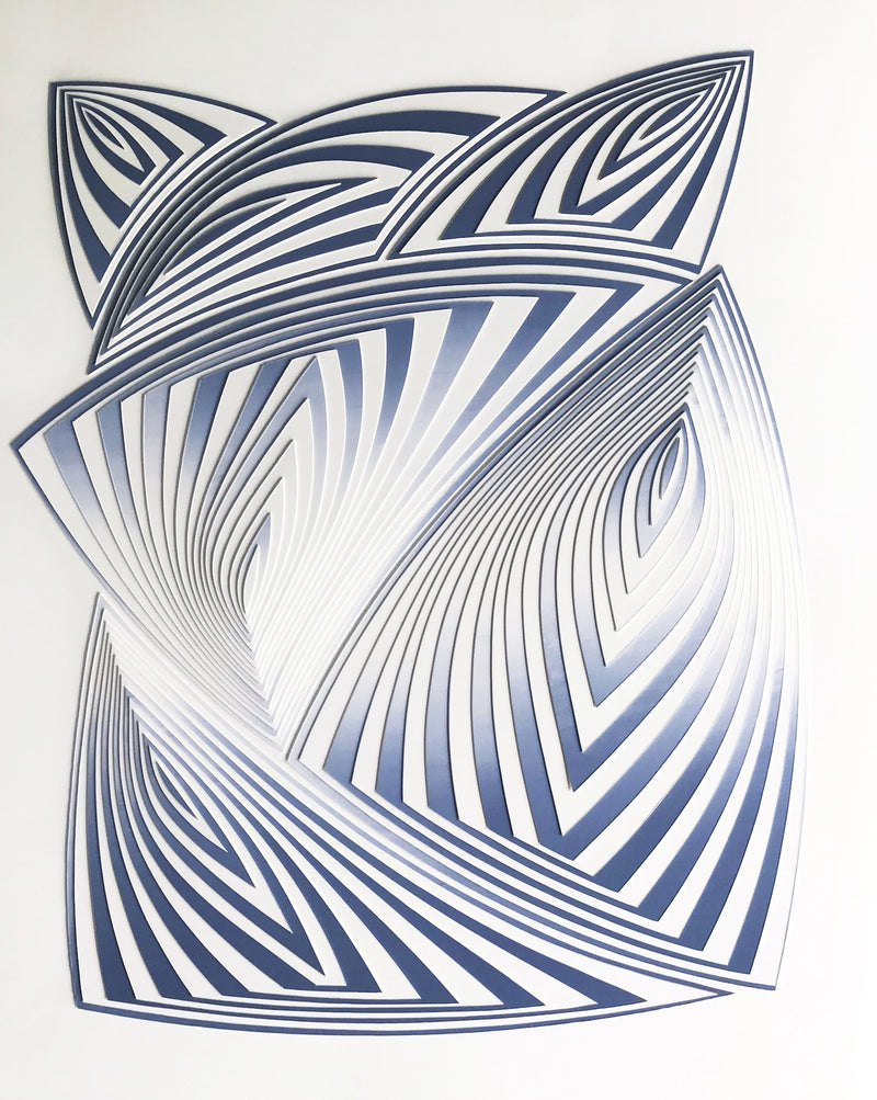 Elizabeth Gregory-Gruen "Grey & White Allover - Out"