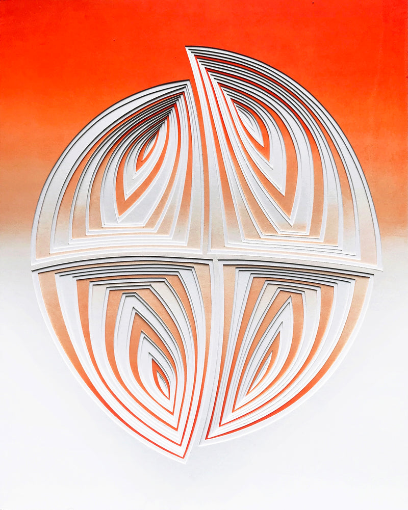 Elizabeth Gregory-Gruen "Orange Blend "ArtStella Flame Gallery