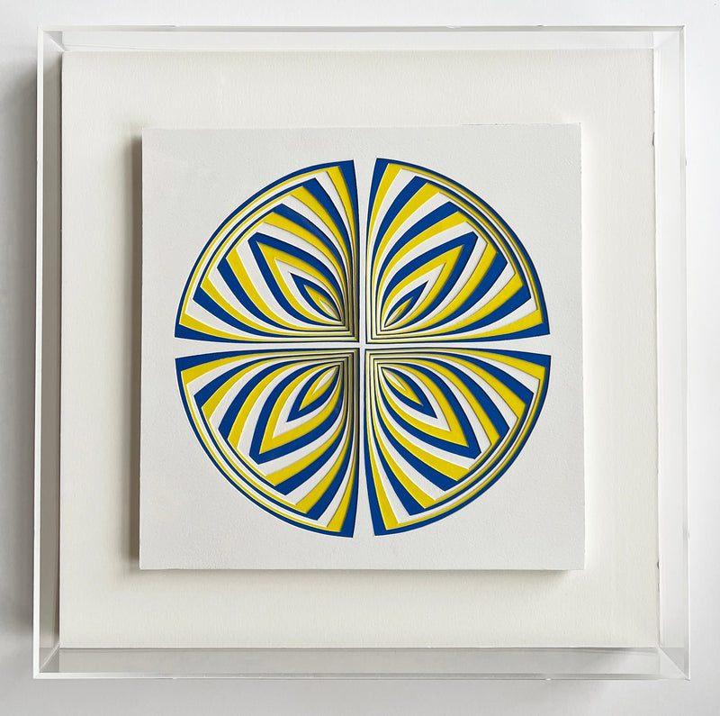 Elizabeth Gregory-Gruen "Yellow And Blue Circle - In"