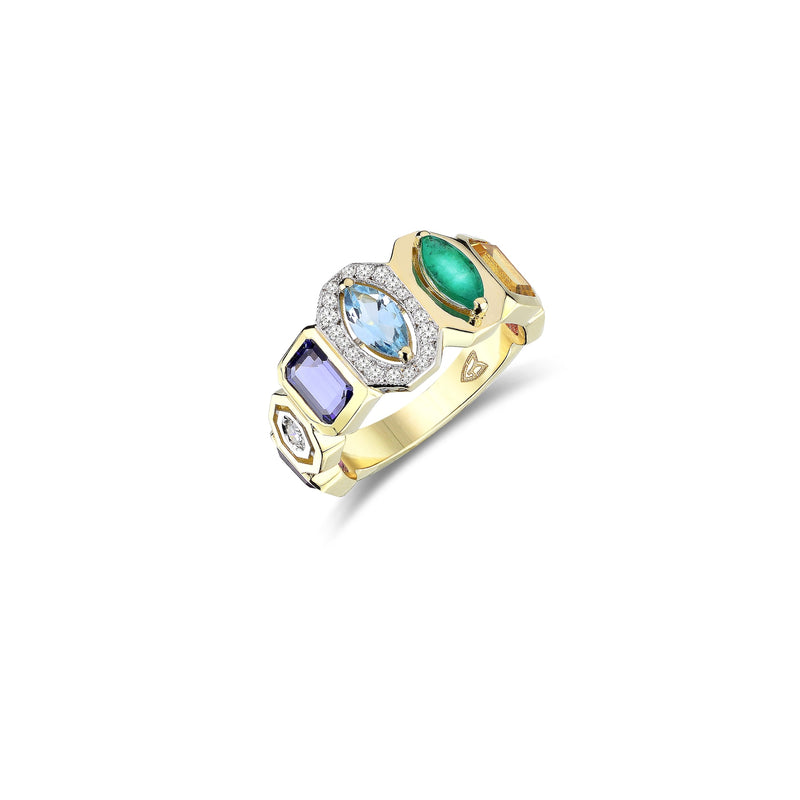 Melis Goral Multi Gemstone RingStella Flame Gallery