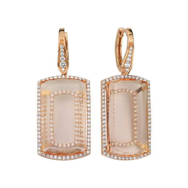 Sarven G Morganite Earrings