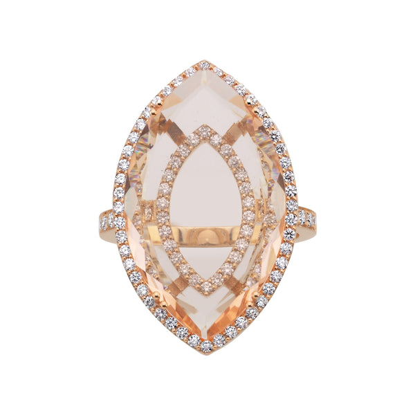 Sarven G Morganite Ring