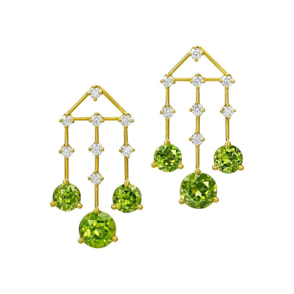 Wendy Brandes Peridot Chandelier Earrings