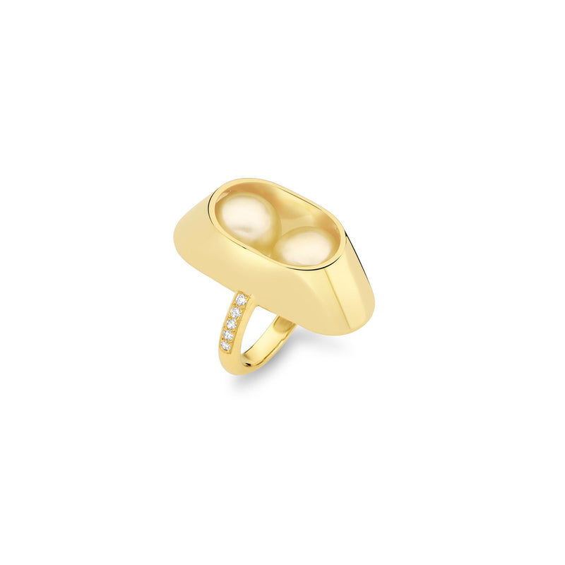 Yael Sonia Large Cocoon Brilliant Ring