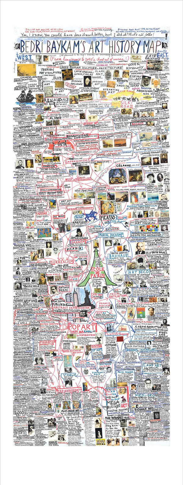 BEDRI BAYKAM "ART HISTORY MAP"