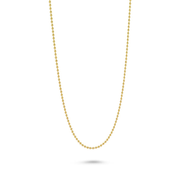 YELLOW GOLD VERMEIL BEAD BALL CHAIN